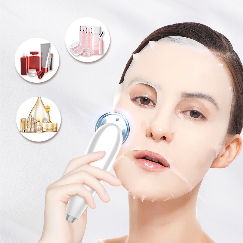 Facial skin care machine rf skin rejuvenation microcurrent ultrasound face machine portable joint light therapy for folding
