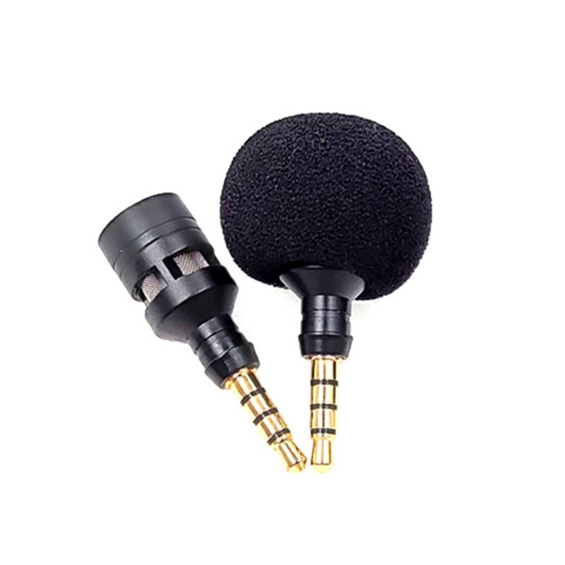 3.5mm Plug Metal Mic Recording Microphone for Mobile Phone Unidirectional Metal Mic Laptop PC Microphone For iPad Microphone: 4 pole AUX