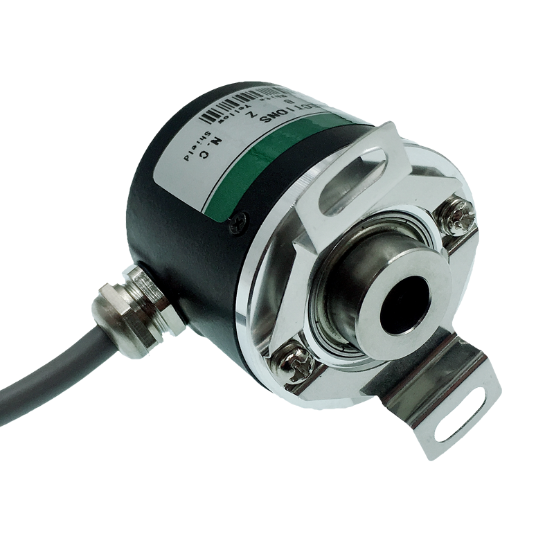 Photoelectric rotary encoder 8mm hollow shaft through 600 pulse ABZ three-phase 5-24V