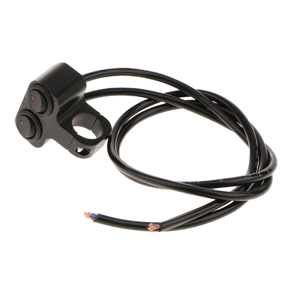 1 Piece 25mm Waterproof Dual on Off Switch Handlebar Low Beam Switch