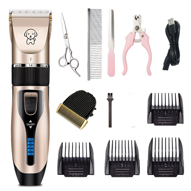 Hond Tondeuse Grooming Elektrische Schaar Honden Cutter Oplaadbare Draadloze Scheerapparaat Low Noise Tool
