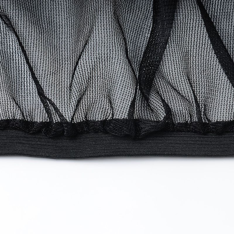 2Pcs Black Car Side Window Sun Shade Mesh Fabric Sun Visor Cover Shield UV Protector