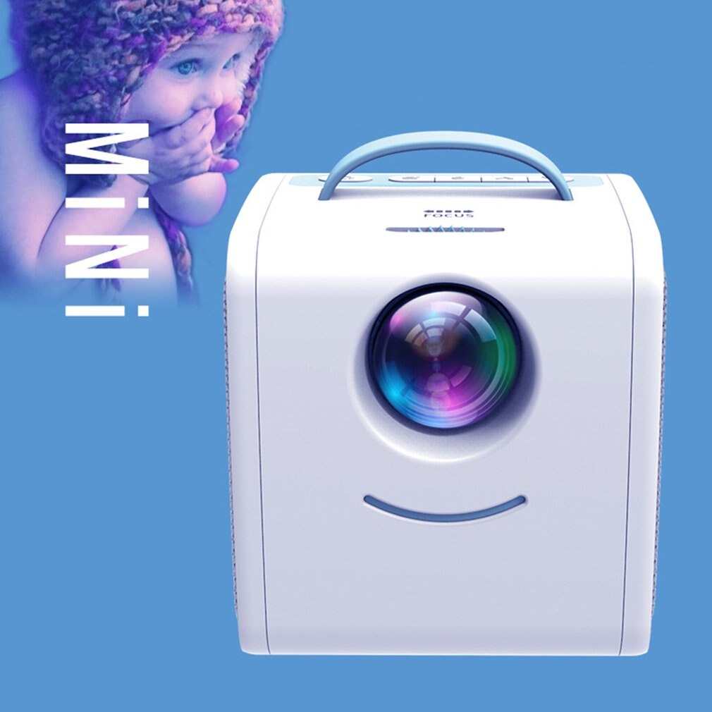 EU Plus Mini Q2 Home Children Projector Portable Led Support Hd 1080P Small Projector 20-80 Inch Projection Size