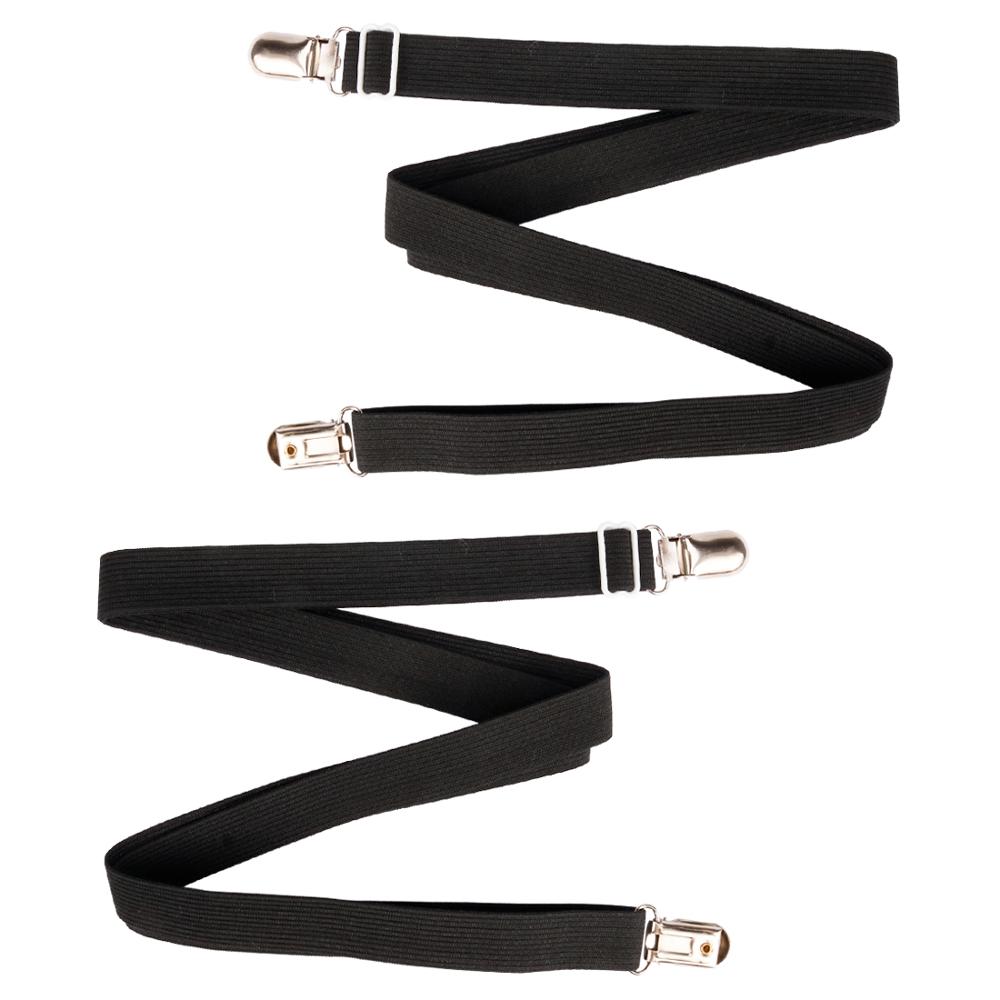 2 1.5M Laken Fastener Elastische Verstelbare Bevestigingsbeugels Klemmen Anti Slip Matras Lakens Clips Duurzaam Quilts Houder Grijpers: Black