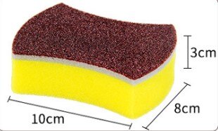 10 st smärtsvamp med hög densitet köksrengöringsmedel tvätthandduk trasa svamp hundra ren trasa mikrofiber diskduk: 10 st 4