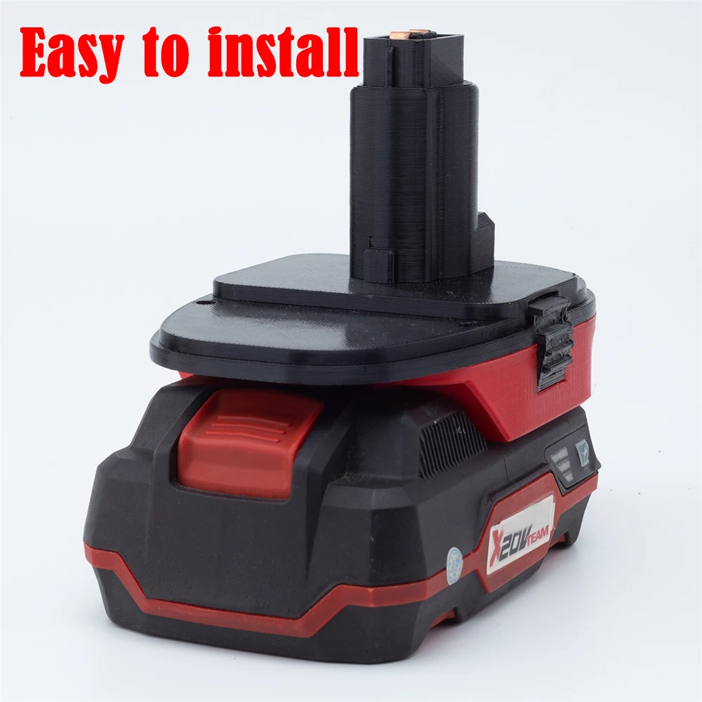 Adapter für Lidl Parkside X20V Lithium-Batterie-Konverter für DeWalt Ni-Cd Ni-Mh Akku-Werkzeugzubehör (KEINE Batterie)