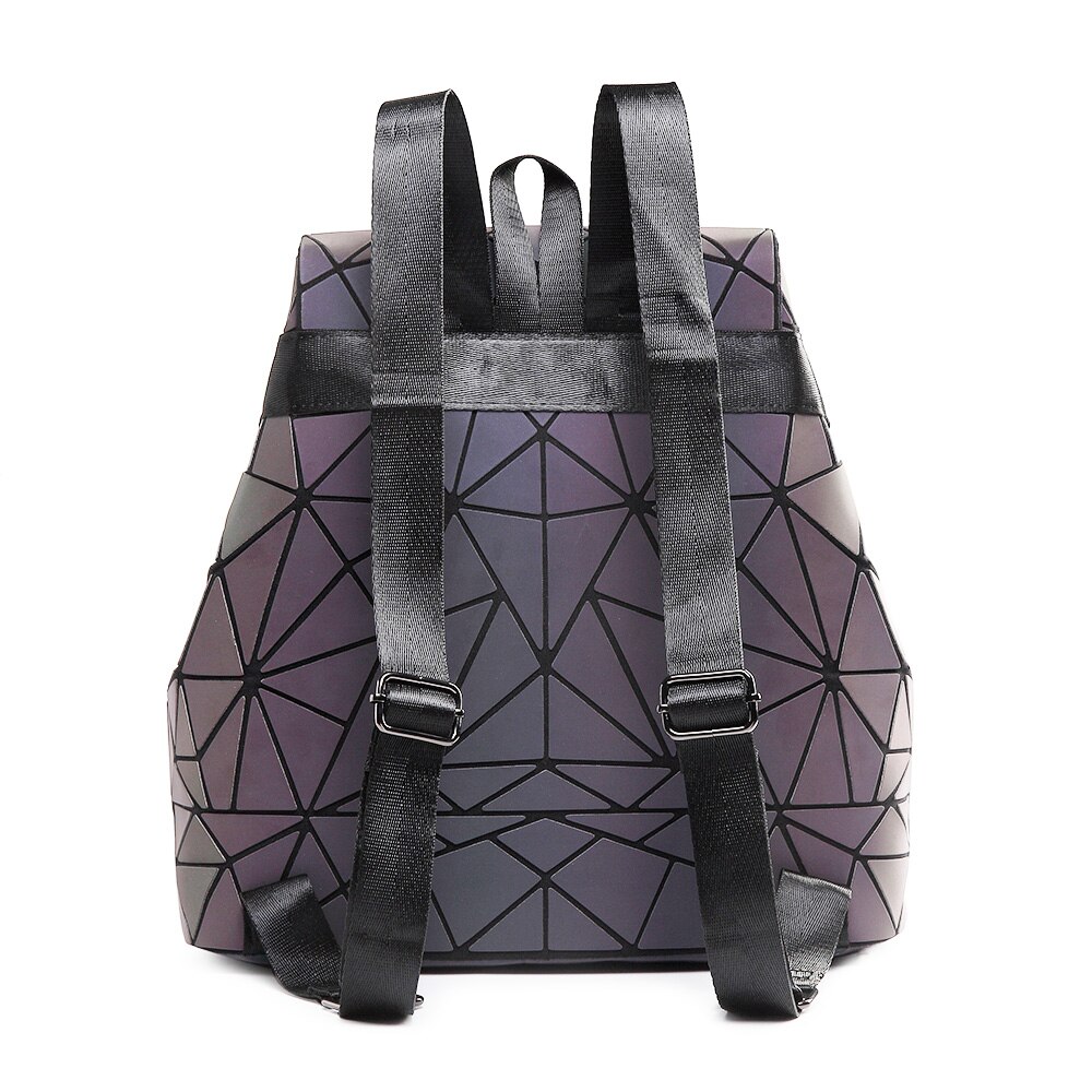 Diomo 2022 feminino conjunto mochila luminosa geométrica lantejoulas sacos para senhoras bagpack reflexivo holográfico sacos