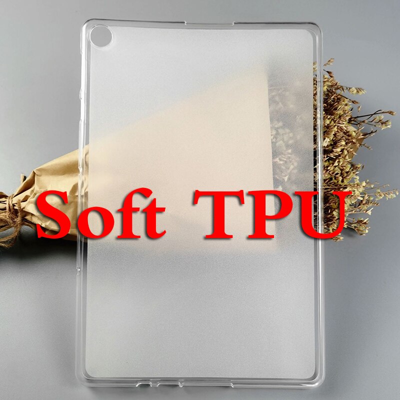 Skóra Smart Tablet skrzynki pokrywa Huawei Matepad T10S 10.1 "2020 AGS3-L09/AGS3-W09 stojak Case dla Huawei Matepad T10 9.7" AGR-L09: Soft TPU / For Matepad T10