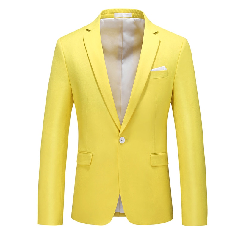 MOGU Reine Farbe männer Blazer Eine Geschmack schlank passen Hochzeit Kleid Für Männliche Neue lässig Blazer Asiatische Größe 5XL Anzug Jacke