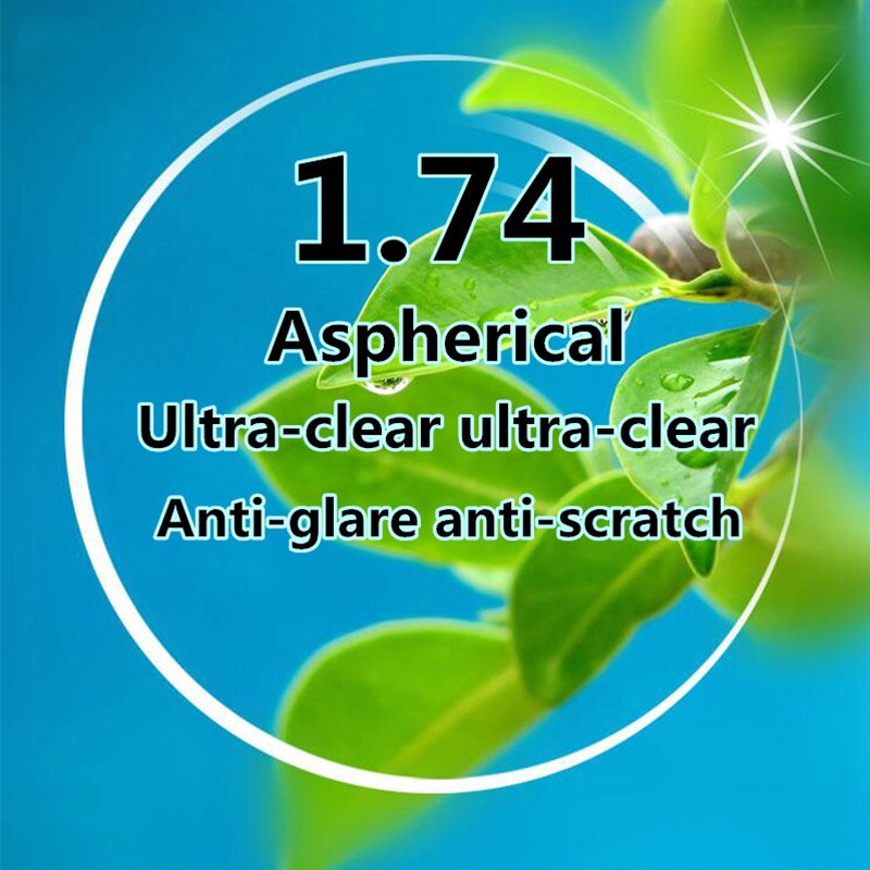 1.56 1.61 1.67 1.74 Lente Asférica anti scratch prescrição Óptica lente azul claro Anti radiação anti fadiga lentes fotocromáticas
