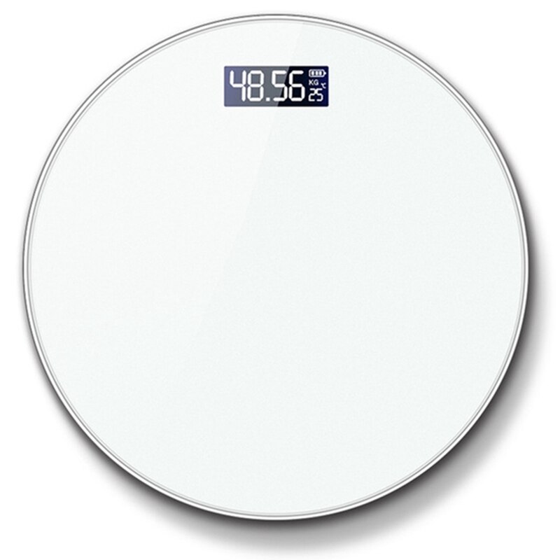 Bathroom Body Scale Weight Scales Round Toughened Glass Digital Weighing Scales Electronic ​Scales ​Bath Scale: Default Title