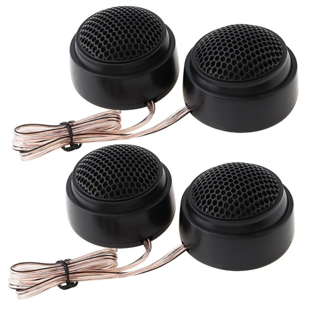2 stücke Hohe Effizienz Auto Hochtöner Hochfrequenz Höhen Lautsprecher Dome Hochtöner Lautsprecher Schwarz Universal Laute Audio