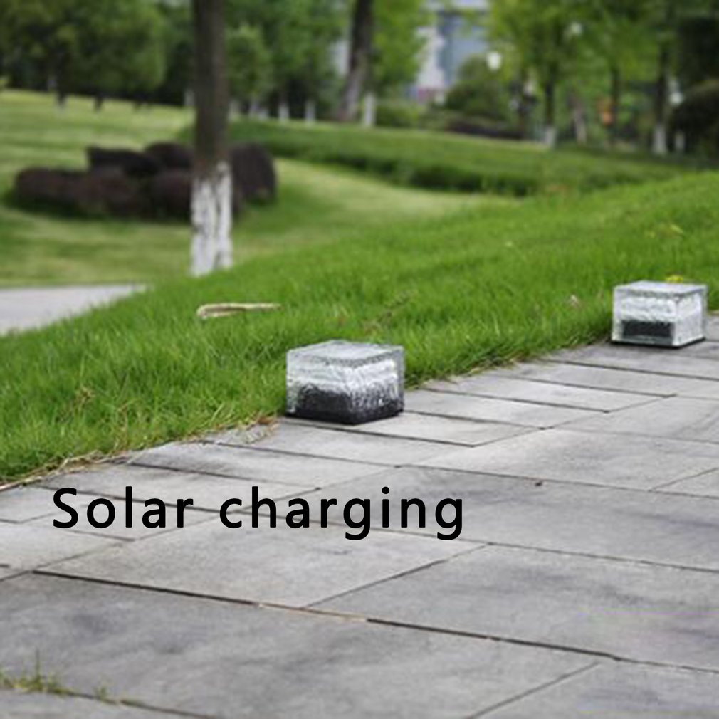 Led Solar Underground Lamp Solar Tuin Deklicht Brick Ice Cube Path Floor Licht Trap Gazon Dek Solar Begraven Lampen