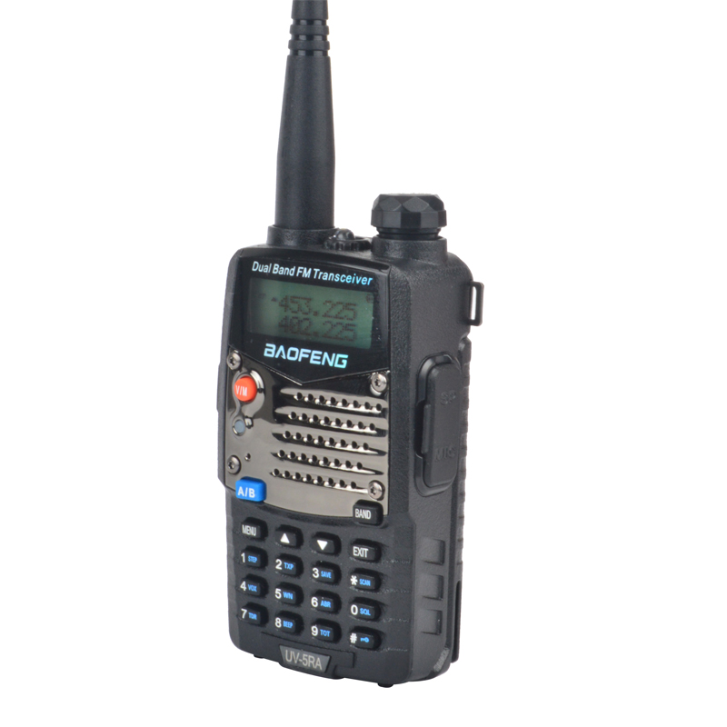UV-5RA baofeng walkie talkie banda dupla VHF UHF portátil FM rádio em dois sentidos com fone de ouvido