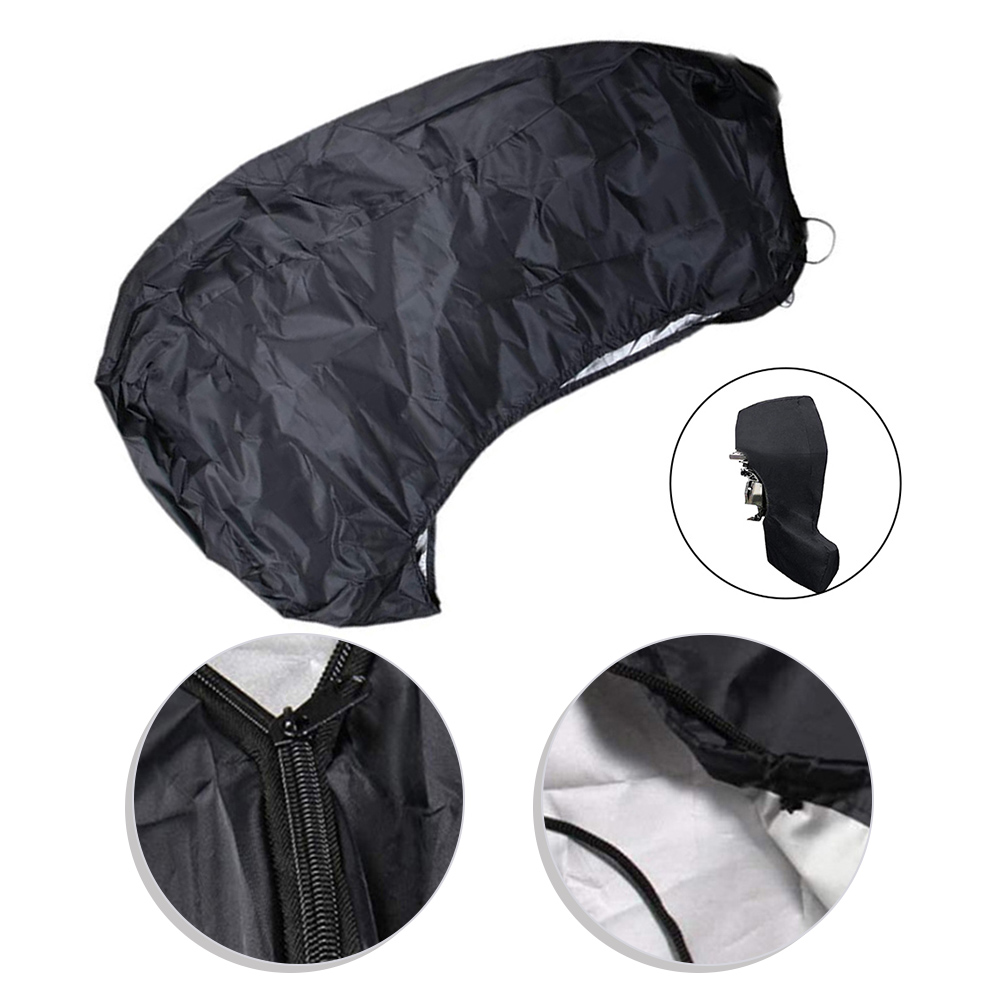Außenbordmotorabdeckungen, Anhänger, vollständige Bootsmotorabdeckung, wasserdicht, 420D Oxford-Stoff, robuster Stoff, Außenbordmotorabdeckungen