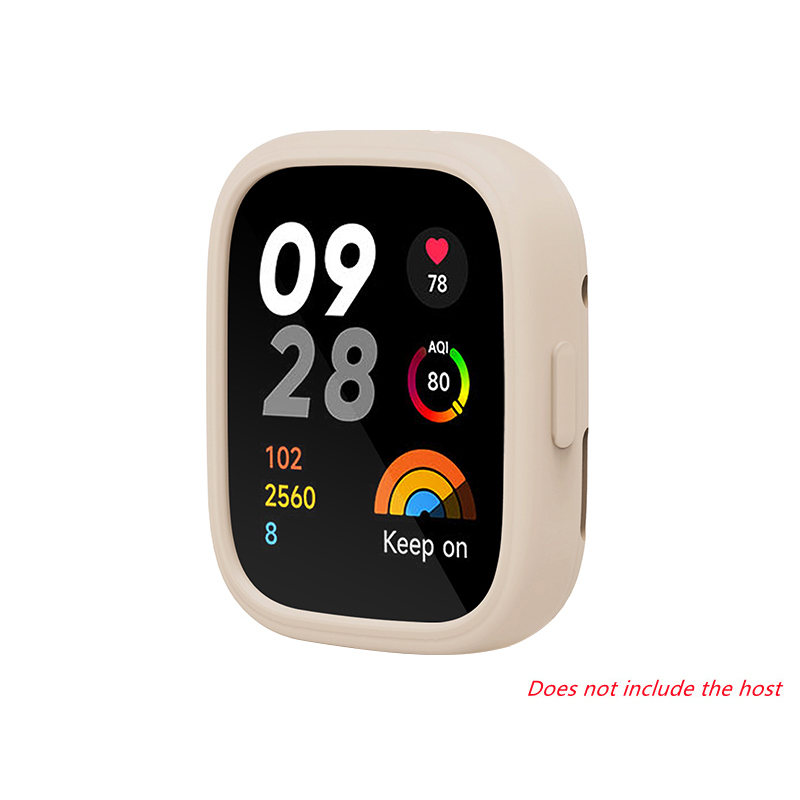 Siliconr rem til xiaomi redmi watch 3 udskiftningsrem redmi watch 3 active dobbeltfarvet blødt tpu + pc-etui armbånd armbånd: Xxl / Hvidt lys pur