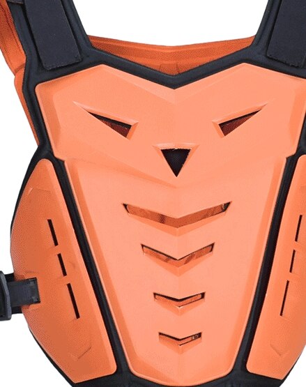 Soporte de espalda de seguridad para deportes, equipo de protección para motocicleta, protector de ciclismo, equipo de protección para carreras, protector de pecho: Naranja