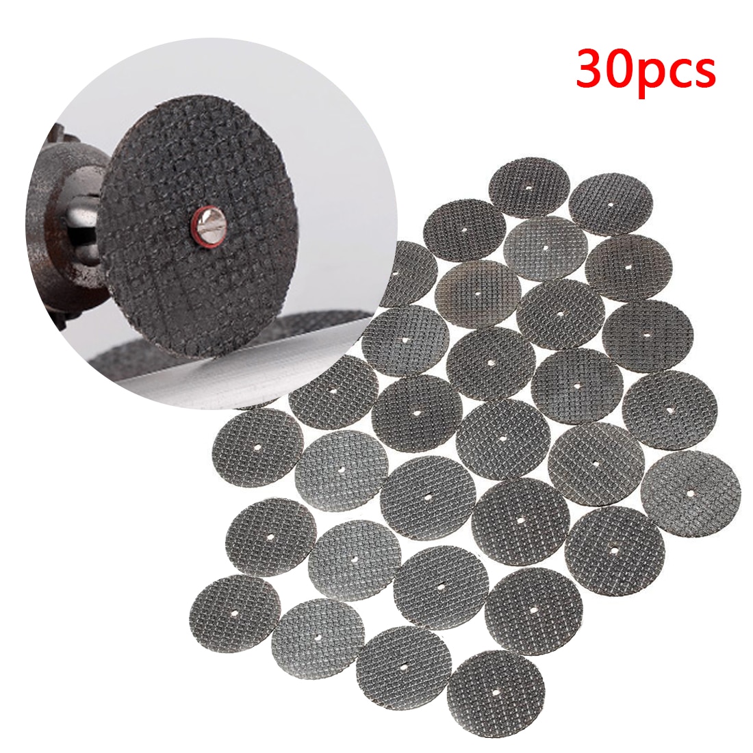 30Pcs 32mm Dremel Accessories Resin Fiber Abrasive Tool Cutting Discs Cut Off Wheel Sanding Discs Rotary Dremel Cutting Tool