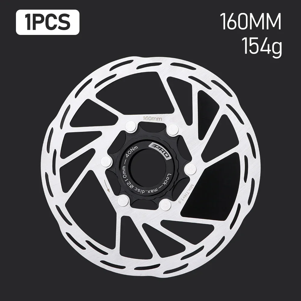 IIIPRO Centerlock Rotor vtt vélo de route Dissipation thermique disque de refroidissement serrure centrale 140/160/180/ 203mm frein à disque Rotor verrouillage central: Violet