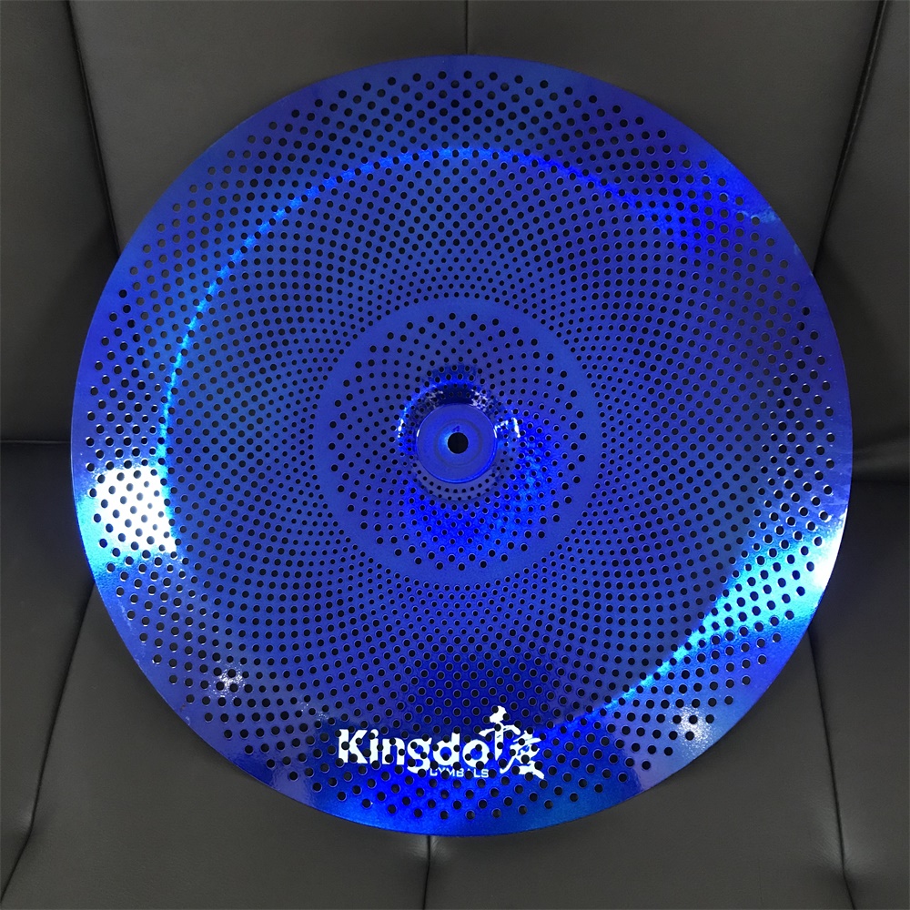 Kingdo cheap China cymbal low volume cymbal 18"China silence alloy cymbal: Blue