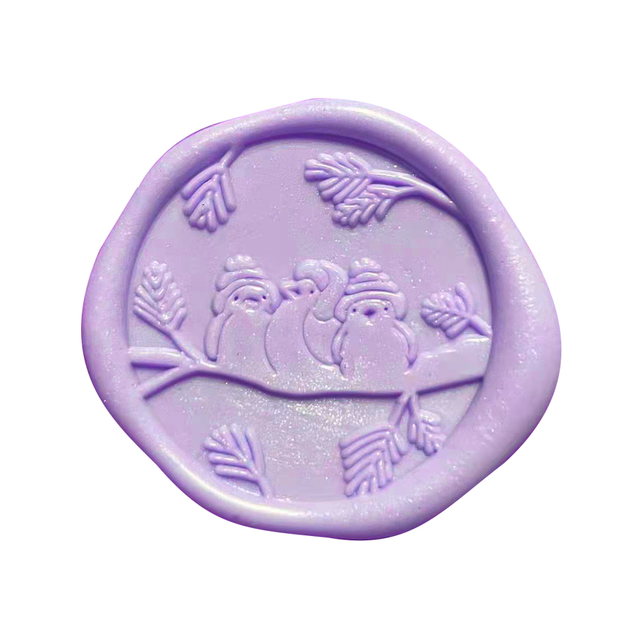 Wax Stamp Retro Penguin Winter Antarctica 30MM Wax Seal Sealing Stamp Head For Scrapbooking Envelopes Wedding Invitations Handle