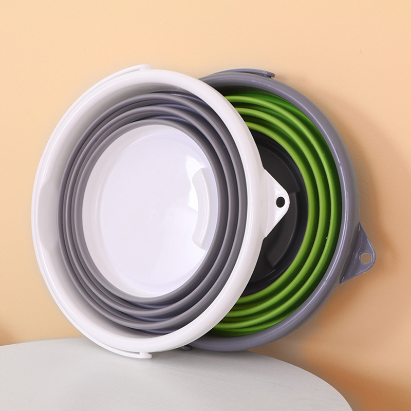 Portable Folding Bucket Foldable Basin Tourism Outdoor Collapsible Plastic 10L Water Bucket Fishing Camping Car Wash Bucket
