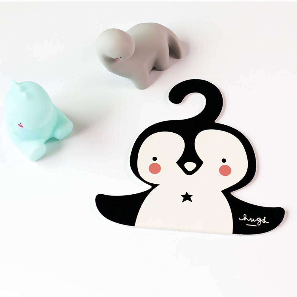 GloryStar Cute Cartoon Wooden Hanger Hanging Rack for Kids Clothes Child Room Decoration: penguin