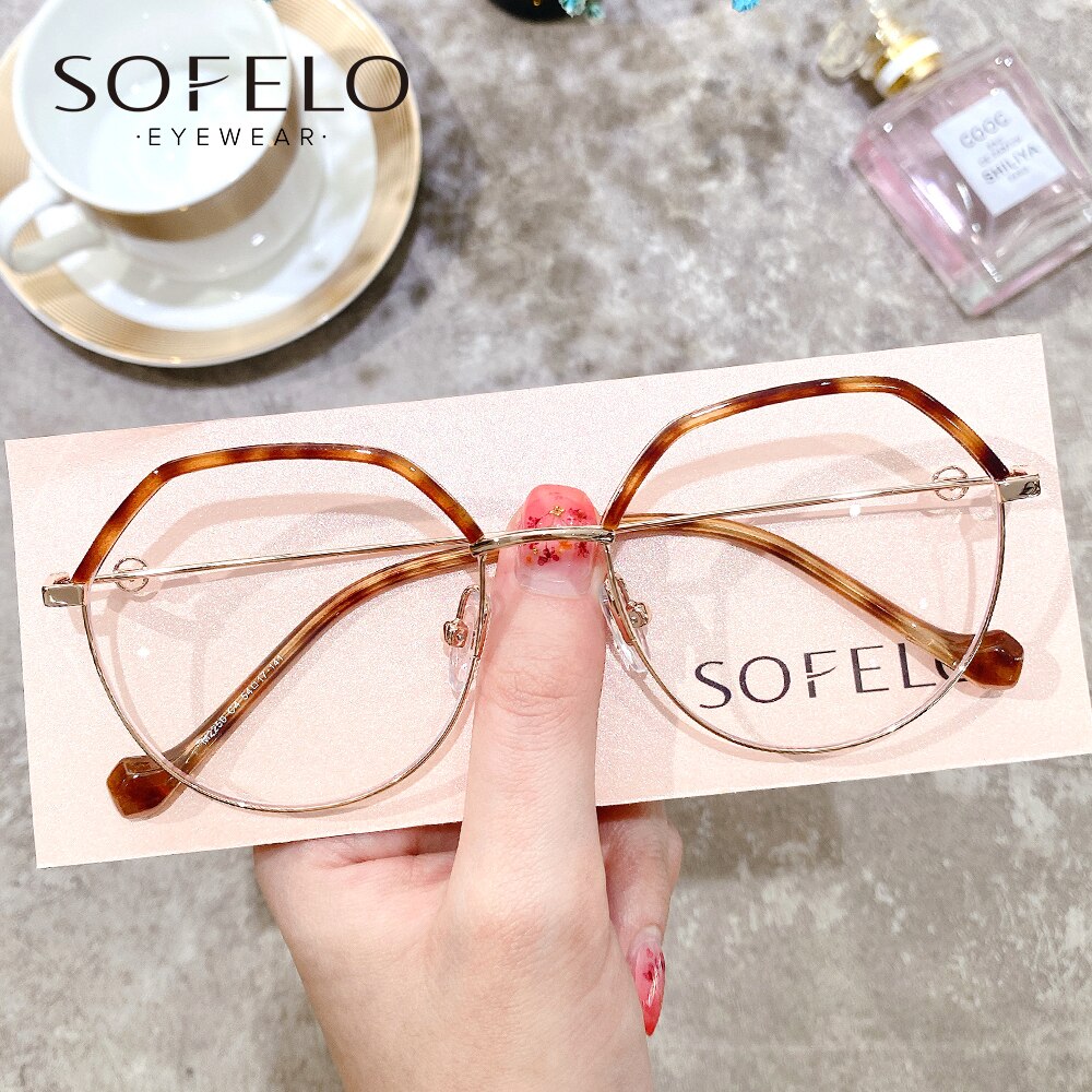 Montura de gafas óptica Retro de leopardo para mujer, montura de gafas graduadas para miopía, anteojos Vintage antiluz azul UV: Leopard