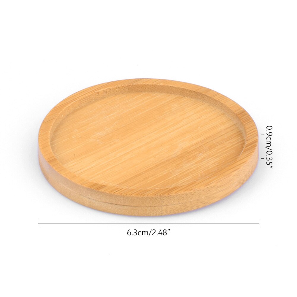 Växter kruka fat bonsai krukor bambu bricka söt blomma behållare keramik lådställ porslin suckulent: Cirkel 1x 1