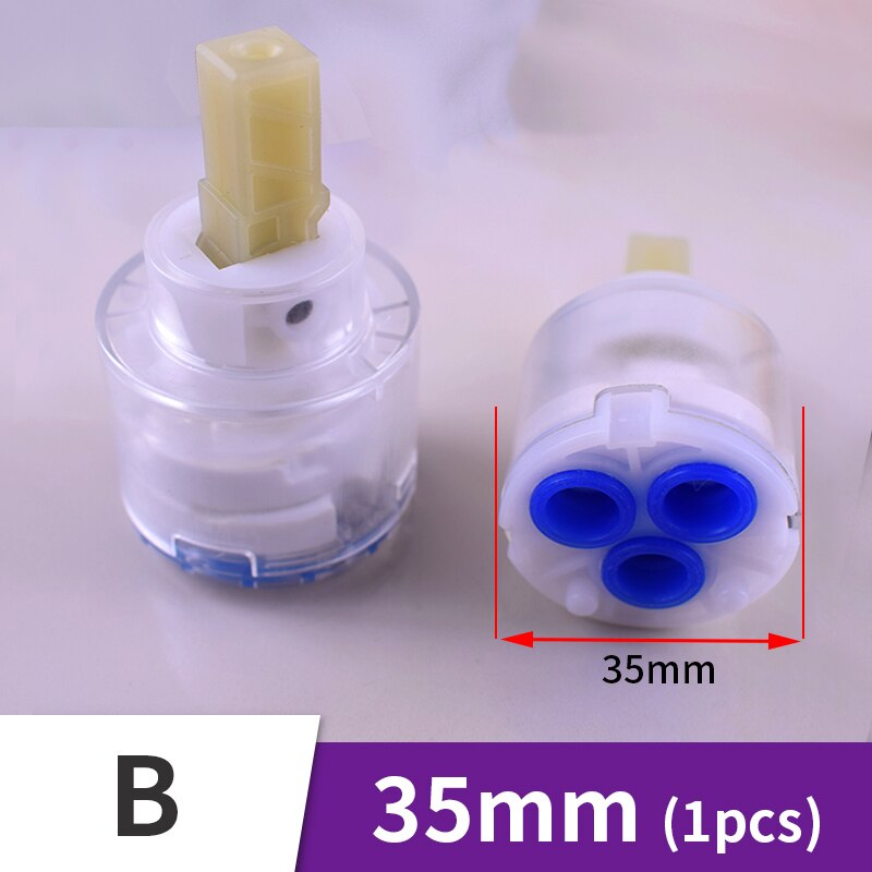 Faucet Cartridge 35mm 40mm Ceramic Faucet Cartridges Kitchen Faucet Accessories Valve and Cold Water Mixer Tap Replace Part: C-35mm