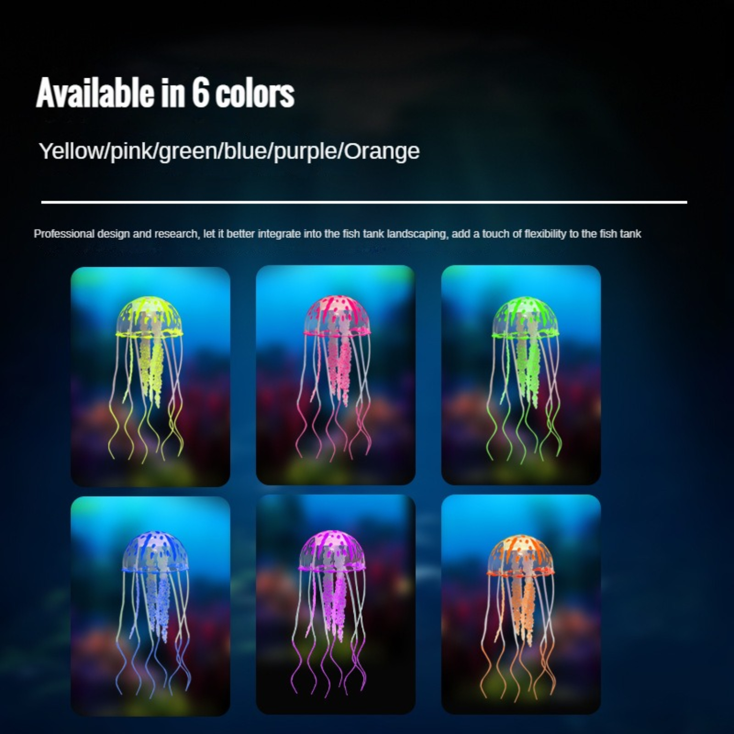 Kunstmatige Zwemmen Kwallen Aquarium Decoratie Aquarium Onderwater Levende Plant Lichtgevend Ornament Aquatisch Landschap