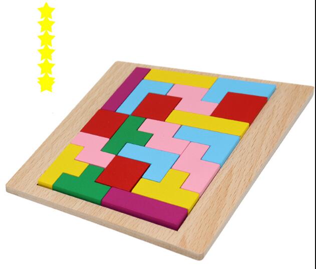 Iq hjärnteaser i trä pussel barn pedagogiskt tangram pussel spel för barn