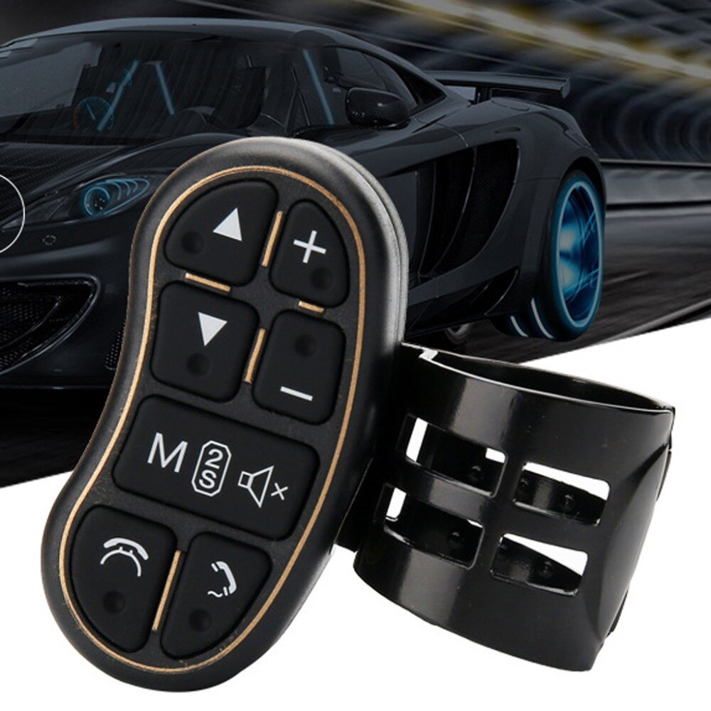 Universal steering wheel controler with audio volume bluetooth control for DVD GPS unit radio