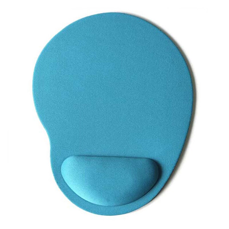 Comfort Mouse Pad Pols Dikker Zachte Effen Kleur Muismat Voor Laptop Computer Notebook Muis Mat Game Muizen Pad: light blue