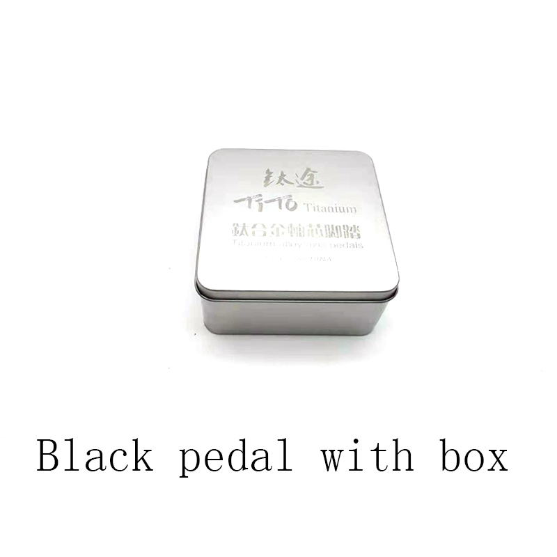 Way TiTo – pédales ultra-légères en alliage de titane, pour vtt, 3 Palin, 224 g/paire: black and box