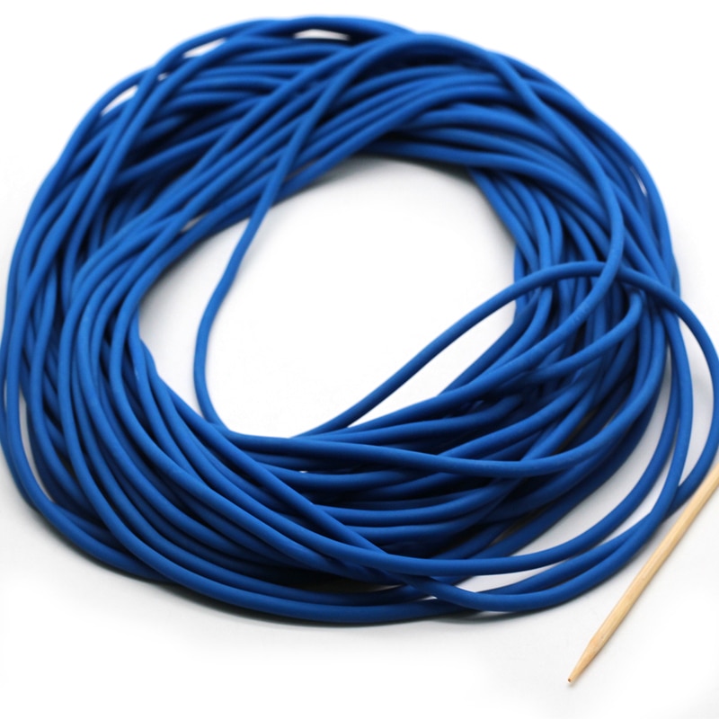 Línea de goma elástica sólida de 2mm, línea de goma para pesca de nivel tradicional, cuerda elástica redonda, línea atada para peces