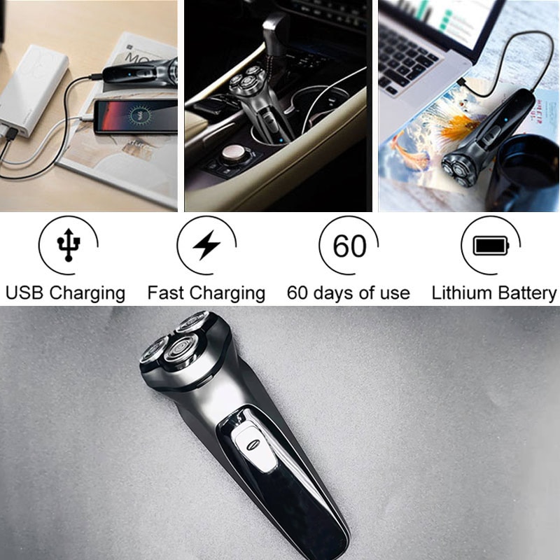 Soeye mäns #39 skäggtrimmer elektrisk rakapparat för män klippare miyoupin elektrisk rakhyvel bärbar rakmaskin ansikts epilato