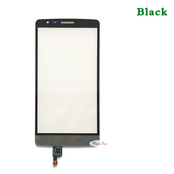 Alta qualidade para substituição de lg g3, 5.0 ", para lg g3 mini d722 d724 g3s, touch screen, digitador, sensor, painel de lente de vidro exterior ouro branco preto: Black
