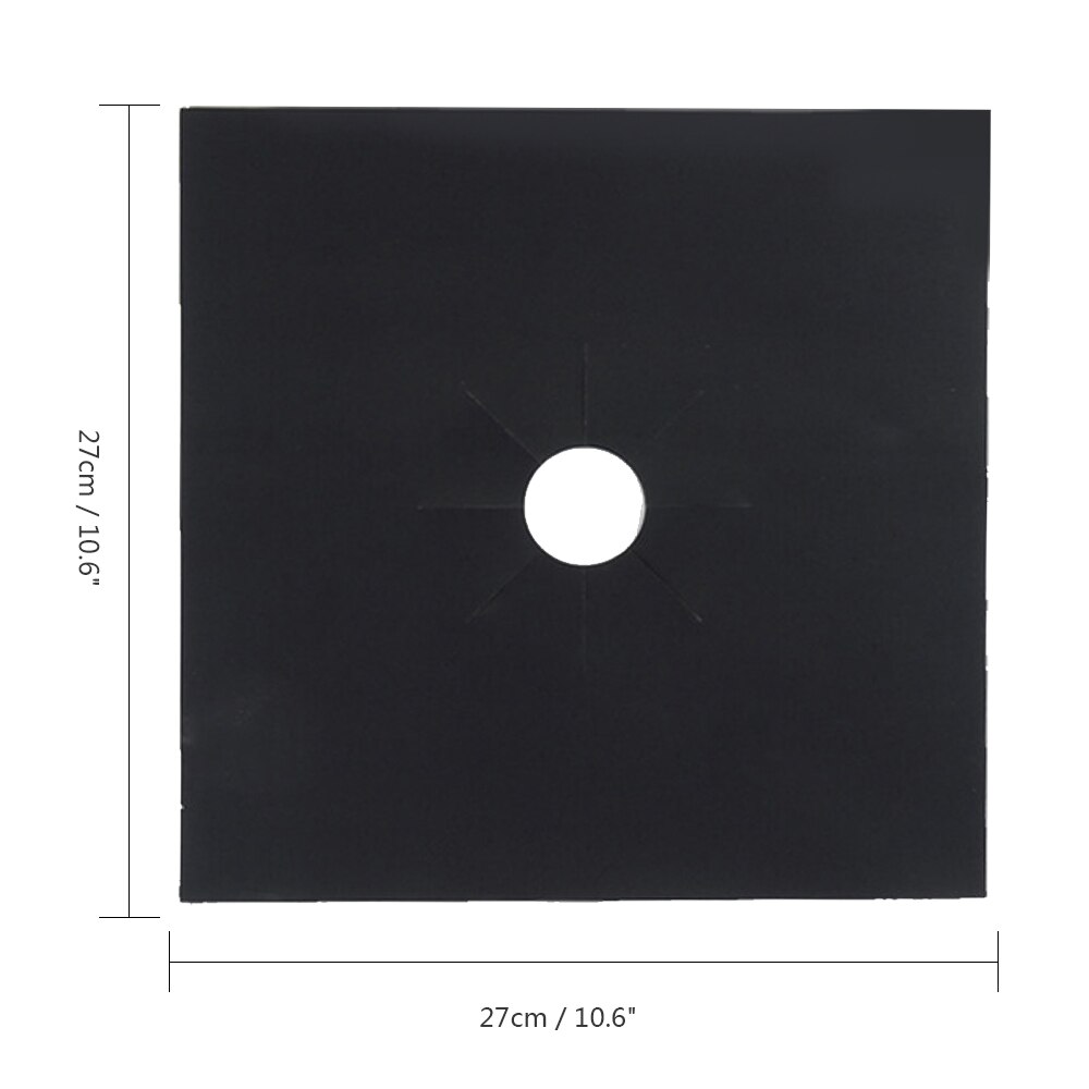 ABEDOE 4pcs/set Reusable Non-stick Foil Gas Range Stovetop Burner Protector Liner Cover For Cleaning Kitchen Tools