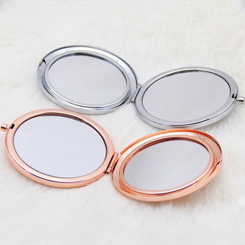 Portable Metal Double-Sided Folding Makeup Mirror