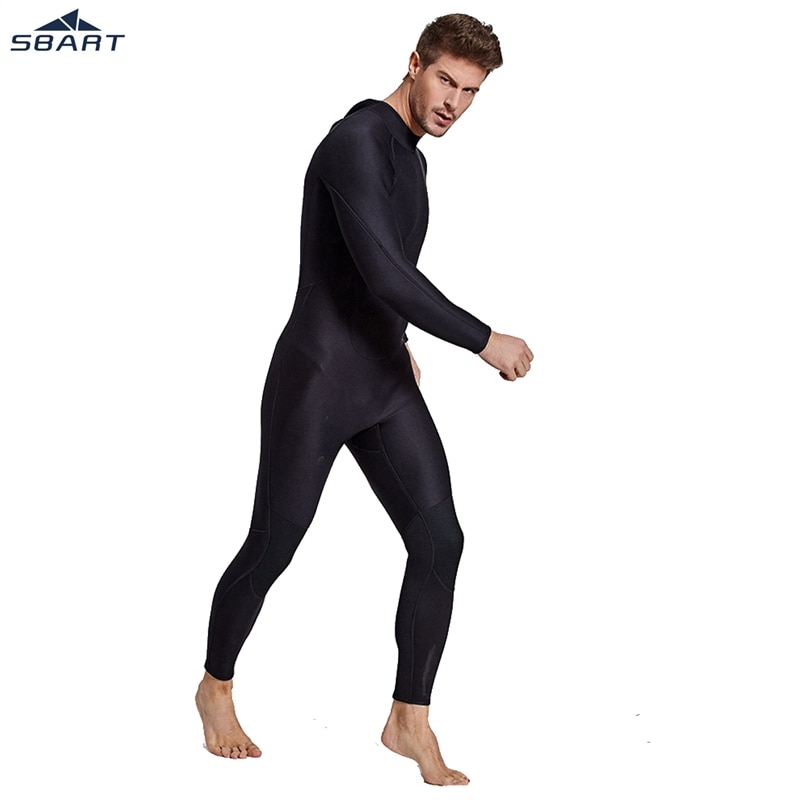 SBART 2 millimetri Mens Delle Donne Completa Nero Muta In Neoprene Coppia Fullbody Gli Amanti di Un pezzo Del Manicotto Lungo Vestito di Immersione Subacquea Scuba immersioni Inverno Sw