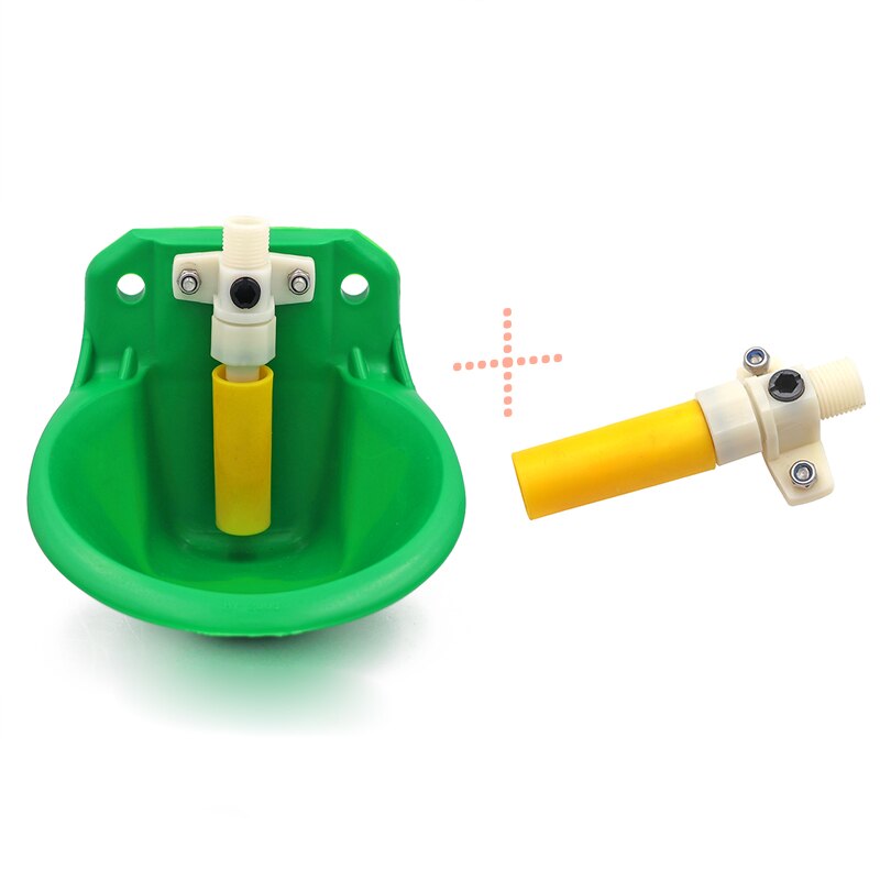 Sheep Dog Valve Automatic Water Bowl Sheep Pig Water Drinker Livestock Animals Drinking Tool Touch Big Poultry Farm Tools: 1bowl 1plastic Valve