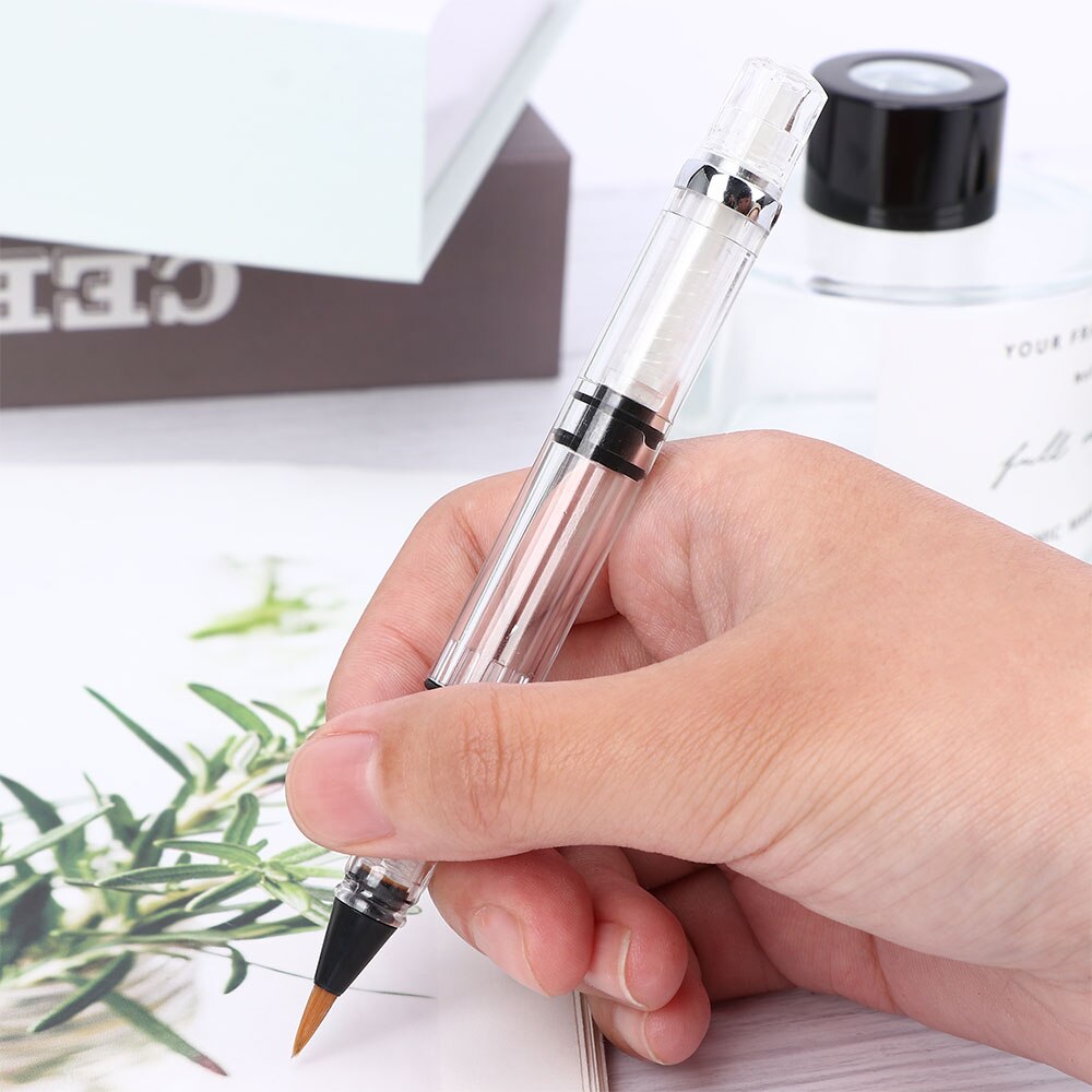 1pc Calligraphy Fountain Pen Refill Brush Filling DIY Chinese Writing Brush Scrapbook School Office Supplies Art Drawing Brush