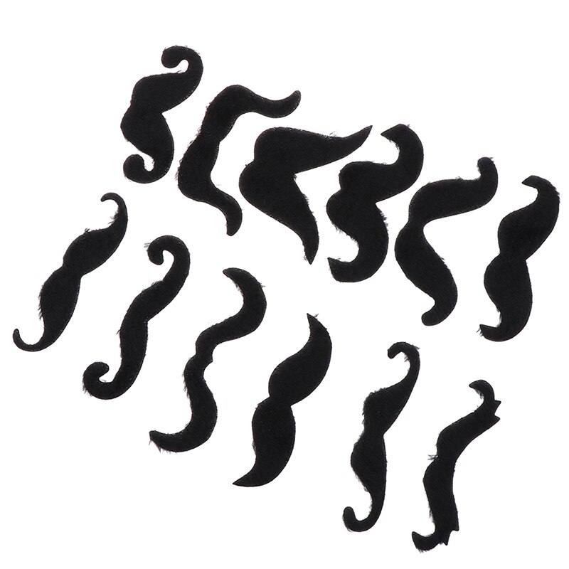 Costume de Pirate drôle, 12 pièces, fausse moustache, moustache, barbe, pour enfant et adulte, nouveauté, fournitures de fête, Halloween, Cosplay