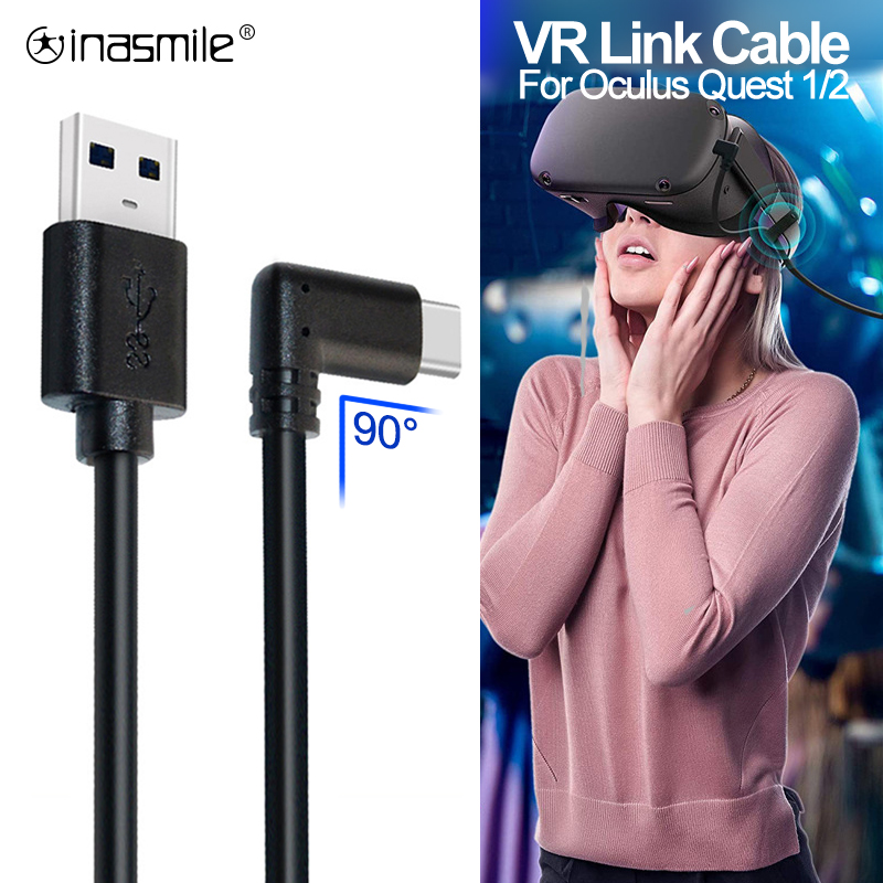 7M 6M 5M Fast USB 3.1 Charge Link Cable For Oculus Quest 1 2 USB Type C Data Charging Cable For Oculus Quest2 VR Accessories
