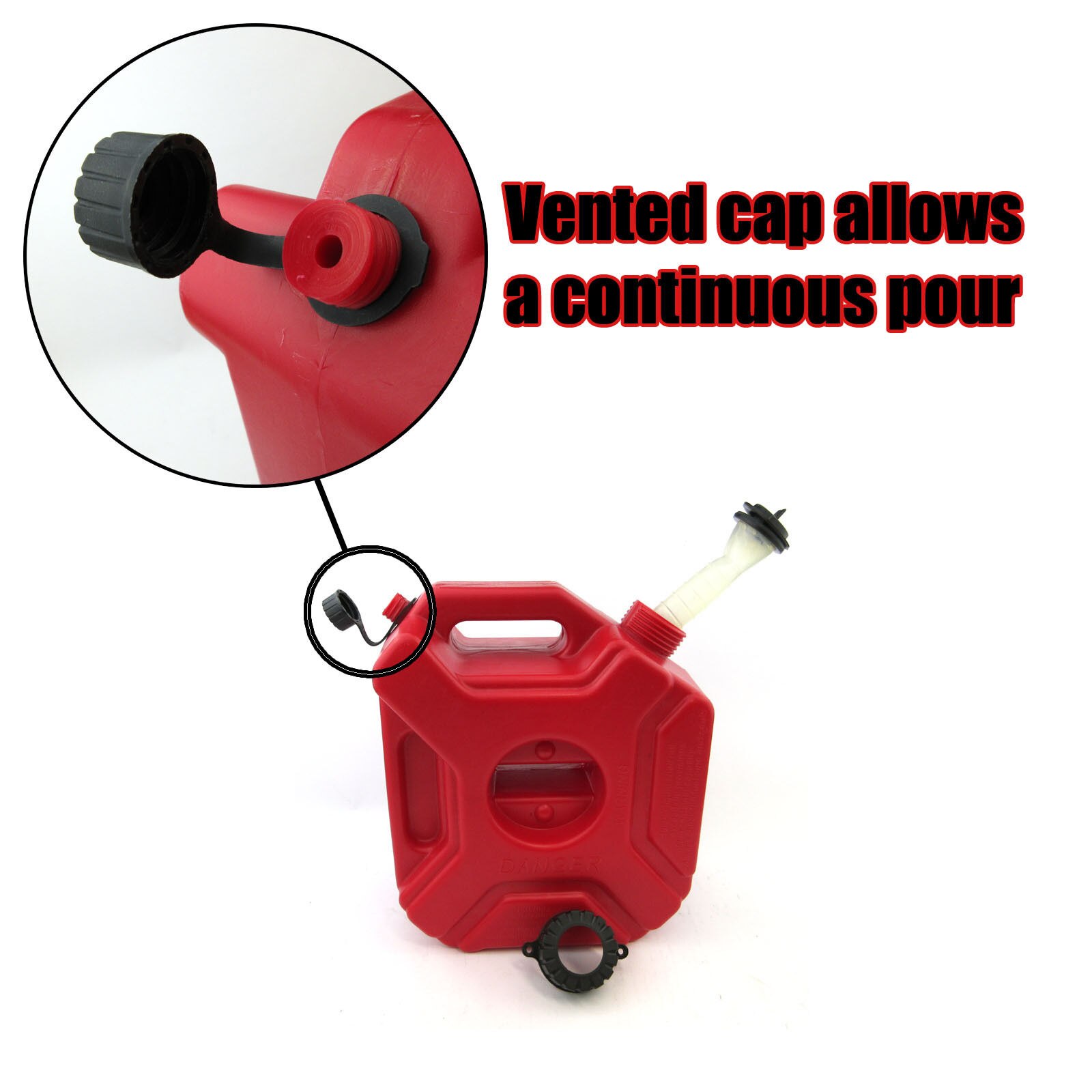 5Litre Boat ATV Motorbike Car Jerry Can with Holder Lock Diesel Gas