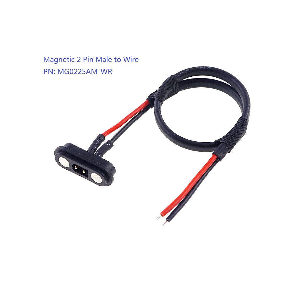 1 5 Stück 2A12V wasserdichter magnetischer PogoPin-Stecker, 2-polig, männlich, weiblich, 2,54 mm, federbelastet, Hochstrom, 2P-DC-Steckdose: Blau / Unter 5 Stücke