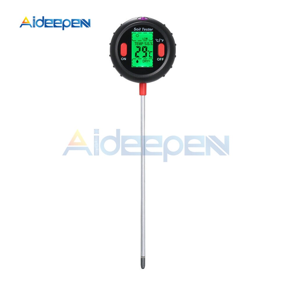 5 In 1 Ph Bodem Tester Water Vochtmeter Vochtigheid Thermometer Photometer Water Meter Tuin Planten Hydrocultuur Analyseren