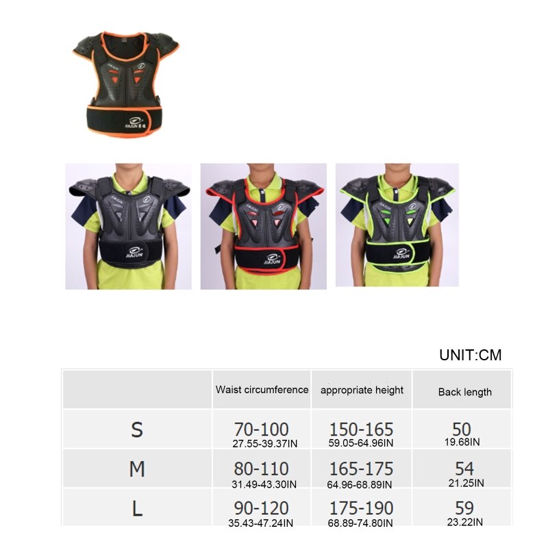 Adult Motorcycle Dirt Bike Body Armor Protective Gear Chest Back Protector 6XDB
