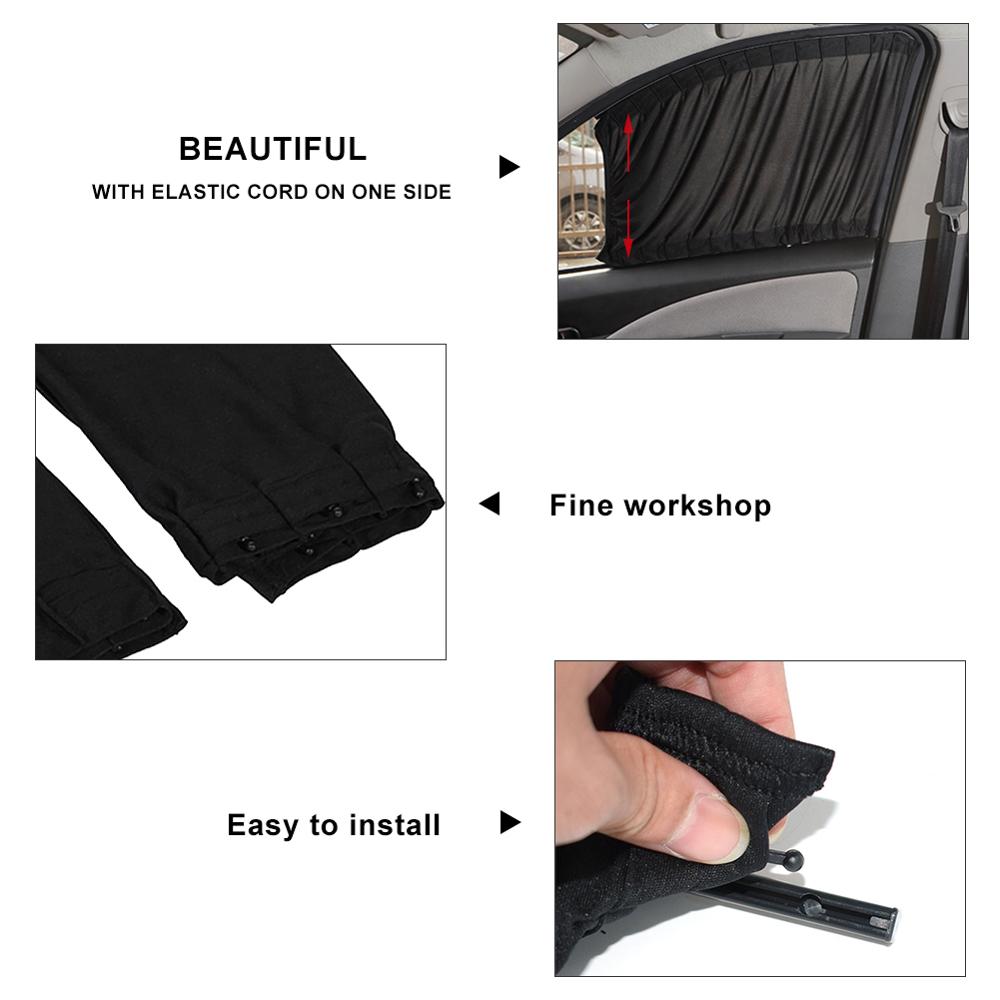 Auto Zonnescherm Window Zonnescherm Drape Visor Volant Gordijn Voorruit Schaduw Anti-Muggen Verstelbare Opvouwbare Zomer Auto Styling
